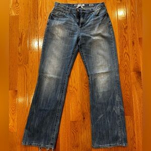 Men’s Buckle Jeans Tyler Bootcut 34 waist XL length